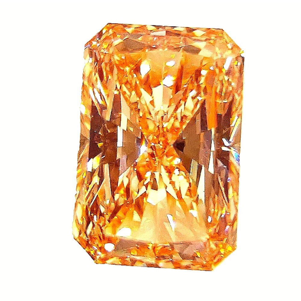 3.42ct Fancy Vivid Pink Radiant Lab Grown Diamond VS1 IGI Certified CVD EX EX